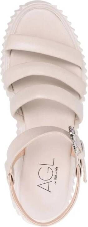 AGL Glimmende Platte Sandalen