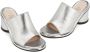 AGL Zilveren Hakken Muiltjes Sandalen Gray Dames - Thumbnail 7