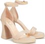 AGL Hoge Hak Sandalen Beige Dames - Thumbnail 4