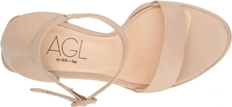 AGL High Heel Sandals Beige Dames