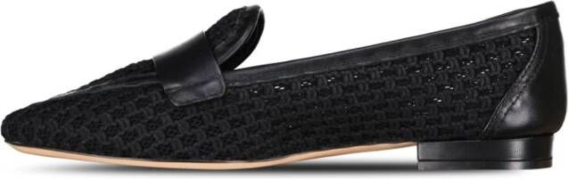 AGL Italiaanse Leren Loafers met Unieke Details Black Dames