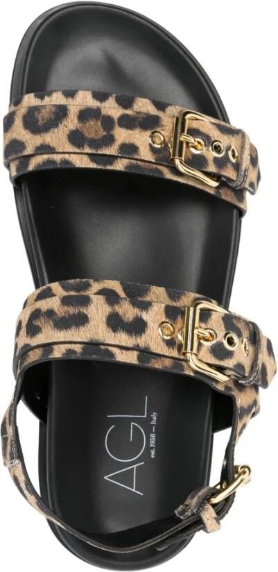 AGL Luipaardprint Sandalen