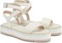 AGL Witte Casual Open Platte Sandalen White Dames - Thumbnail 2