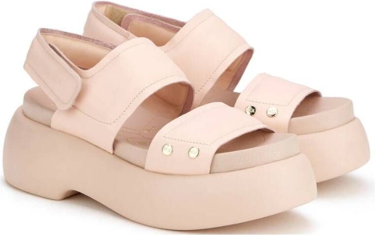 AGL puffy sandals Beige Dames