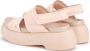 AGL Beige Puffy Platte Sandalen Beige Dames - Thumbnail 5