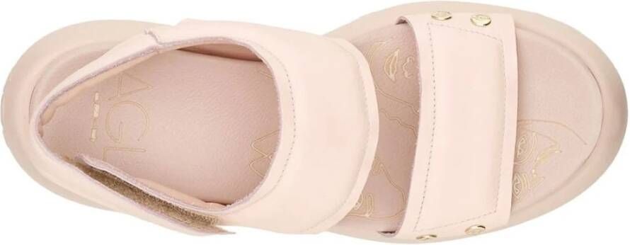 AGL puffy sandals Beige Dames