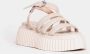 AGL Sandaal mettle extralisìght rubber bodem Beige Dames - Thumbnail 3