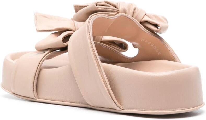 AGL Strikdetail sandalen Beige Dames