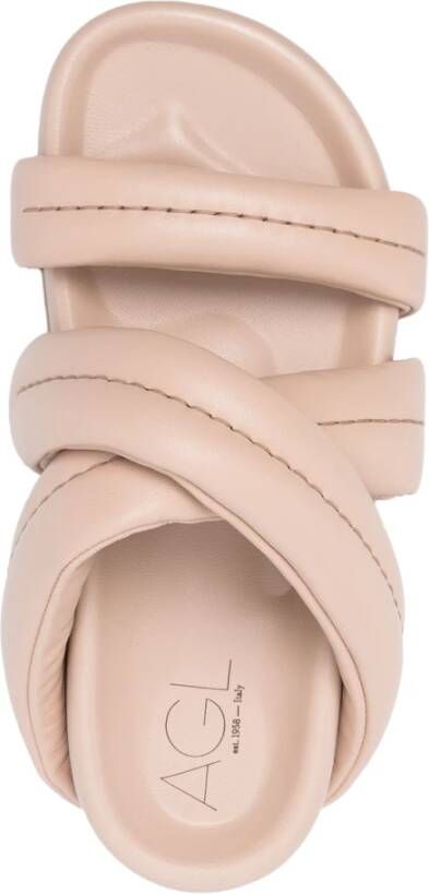 AGL Gewatteerde Sandalen Beige Dames