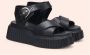 AGL Zwarte Sleehak Sandalen Black Dames - Thumbnail 7