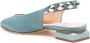 AGL Studded Leren Slingback Ballerina in Matcha - Thumbnail 2