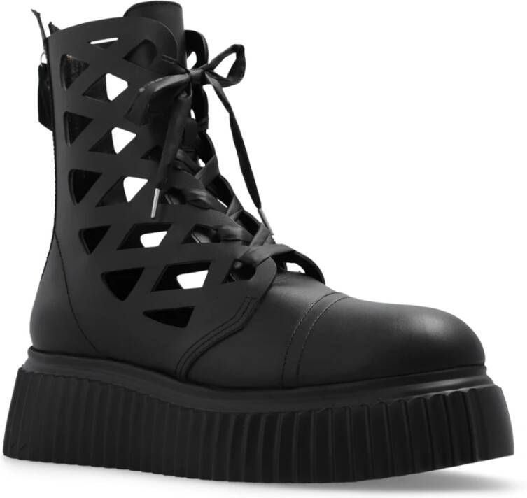 AGL Viggy platform boots Black Dames