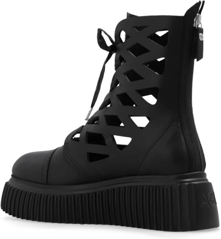 AGL Viggy platform boots Black Dames