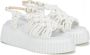 AGL Witte Flatform Sandalen voor Vrouwen White Dames - Thumbnail 3