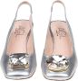 AGL Zilveren Leren Slingback met Juweeldetail Gray Dames - Thumbnail 2