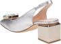 AGL Zilveren Leren Slingback met Juweeldetail Gray Dames - Thumbnail 3