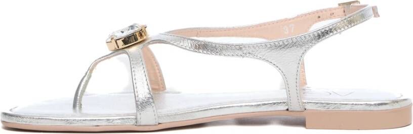 AGL Zilveren Sandalen met Kristal Detail