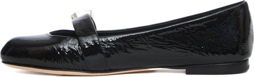 AGL Zwarte Ballerina's met Juweeldetail
