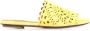 Alaïa Platte sandalen Yellow Dames - Thumbnail 2