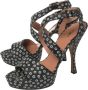 Alaïa Pre-owned Canvas sandals Black Dames - Thumbnail 3