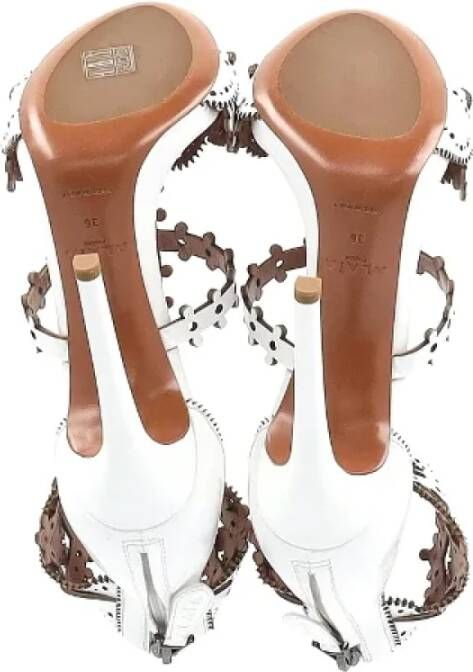Alaïa Pre-owned Leather heels White Dames