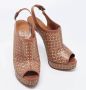 Alaïa Pre-owned Leather sandals Brown Dames - Thumbnail 3