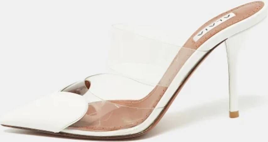 Alaïa Pre-owned Leather sandals White Dames