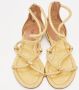 Alaïa Pre-owned Leather sandals Yellow Dames - Thumbnail 3