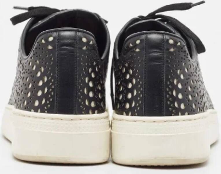 Alaïa Pre-owned Leather sneakers Black Dames