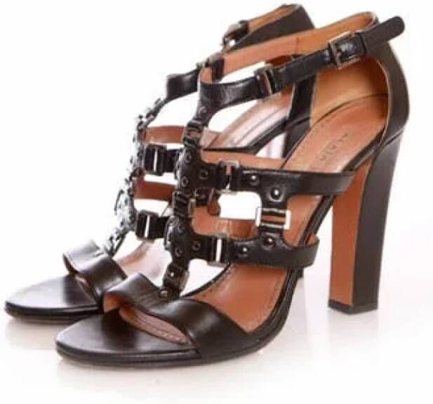 Alaïa Pre-owned Pre-ownedLeathersandals Black Dames