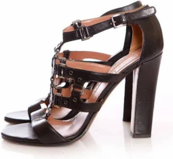 Alaïa Pre-owned Pre-ownedLeathersandals Black Dames