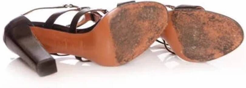 Alaïa Pre-owned Pre-ownedLeathersandals Black Dames