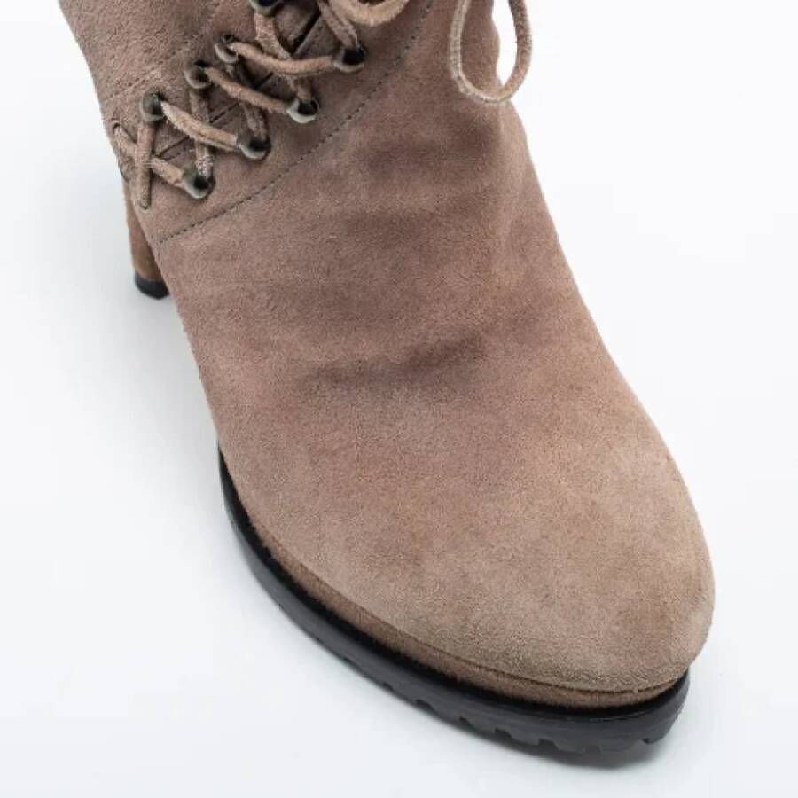 Alaïa Pre-owned Suede boots Beige Dames