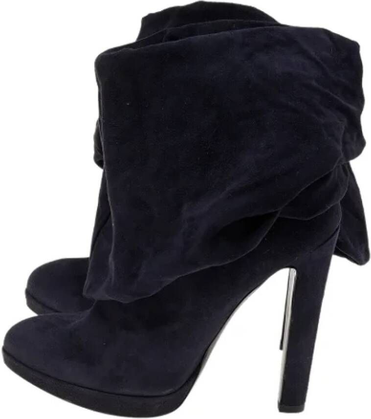 Alaïa Pre-owned Suede boots Blue Dames