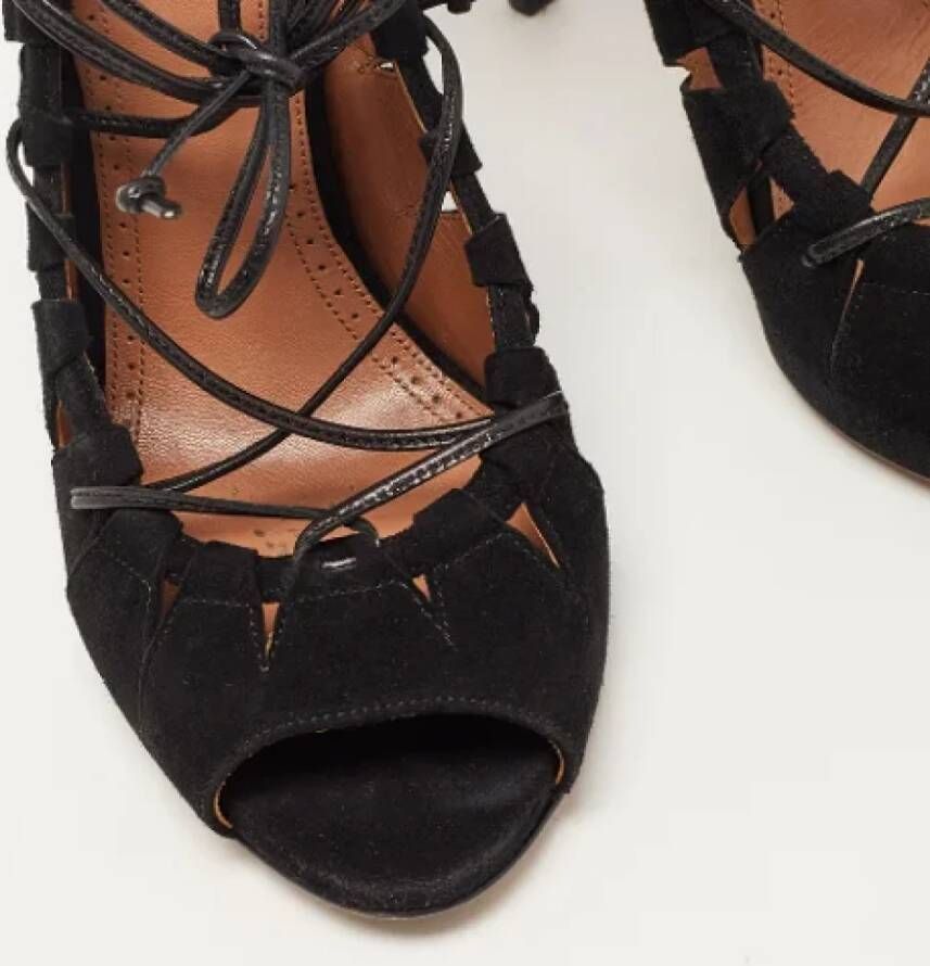 Alaïa Pre-owned Suede heels Black Dames