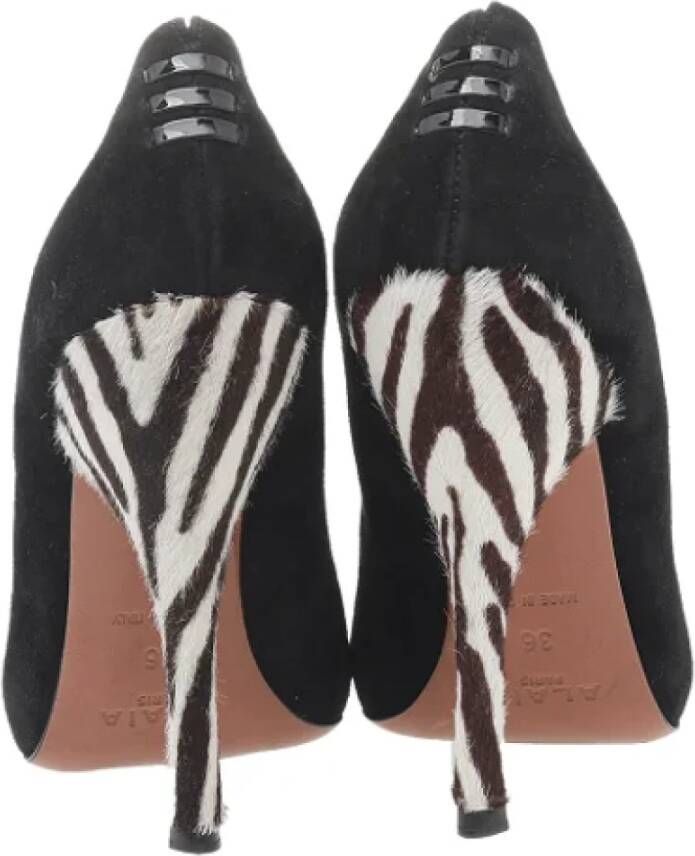 Alaïa Pre-owned Suede heels Black Dames