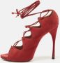 Alaïa Pre-owned Suede heels Red Dames - Thumbnail 2