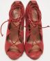 Alaïa Pre-owned Suede heels Red Dames - Thumbnail 3