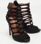 Alaïa Pre-owned Suede sandals Black Dames - Thumbnail 4