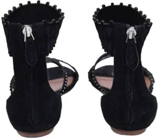 Alaïa Pre-owned Suede sandals Black Dames