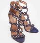 Alaïa Pre-owned Suede sandals Blue Dames - Thumbnail 4
