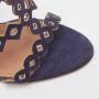 Alaïa Pre-owned Suede sandals Blue Dames - Thumbnail 7