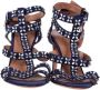 Alaïa Pre-owned Suede sandals Blue Dames - Thumbnail 2