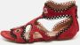 Alaïa Pre-owned Suede sandals Red Dames - Thumbnail 2