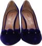 Alaïa Pre-owned Velvet heels Blue Dames - Thumbnail 2
