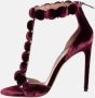 Alaïa Pre-owned Velvet sandals Red Dames - Thumbnail 2