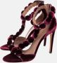 Alaïa Pre-owned Velvet sandals Red Dames - Thumbnail 4