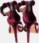 Alaïa Pre-owned Velvet sandals Red Dames - Thumbnail 5