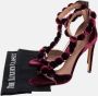 Alaïa Pre-owned Velvet sandals Red Dames - Thumbnail 8