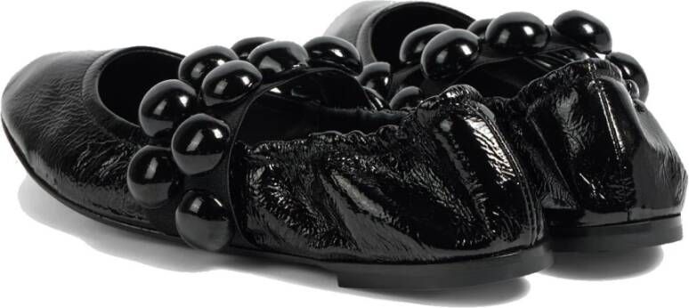 Alaïa Zwarte Leren Mary Jane Sneakers